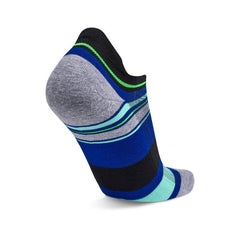 Hidden Comfort No-Show Running Socks, Black and Blue