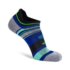 Hidden Comfort No-Show Running Socks, Black and Blue