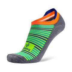 Hidden Comfort No-Show Running Socks, Coal/Lime
