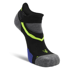 UltraGlide Running Socks, Black/Charcoal