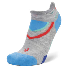 UltraGlide Running Socks, Mid Grey/Ethereal Blue