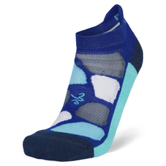 Enduro No-Show Running Socks, Blue Waters