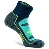 Blister Resist Quarter Running Socks, Deep Teal