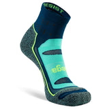 Blister Resist Quarter Running Socks, Deep Teal