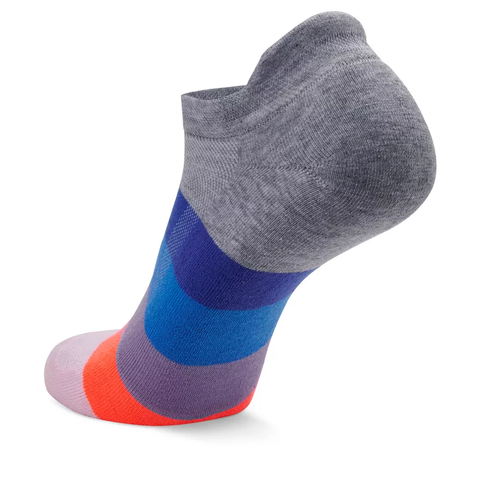 Hidden Comfort No-Show Running Socks, Gradient Mid Gray/Swift Violet