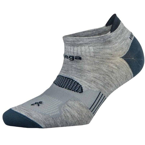 Hidden Dry No-Show Running Socks, Grey/Legion Blue