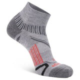 Enduro Quarter Running Socks, Midgrey