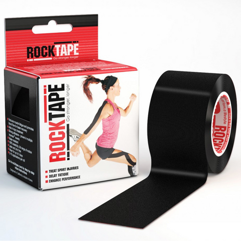 RockTape Black 5cm width – 5m length Kinesiology Tape