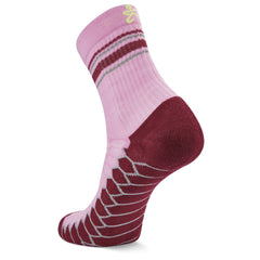 Silver Mini Crew Running Socks, Candyfloss