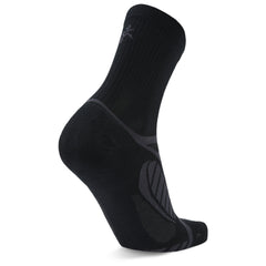 Ultralight Mini Crew Running Socks, Black/Grey
