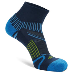 Enduro Quarter Running Socks, Legion Blue