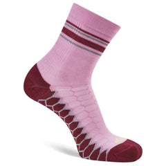 Silver Mini Crew Running Socks, Candyfloss