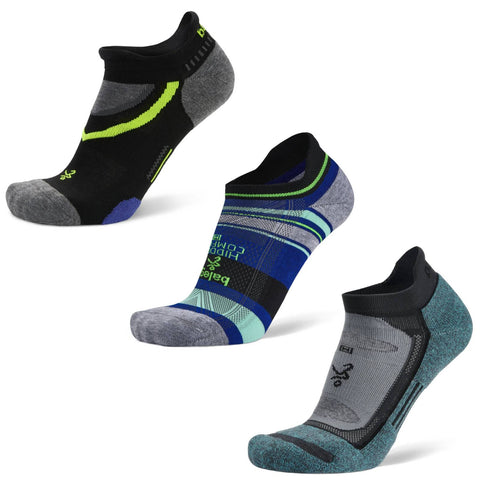 Unisex No-Show Running Socks 3-Pack Bundle