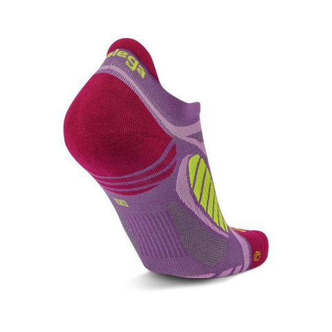 Ultralight No-Show Running Socks, Dewberry/Bright Lilac