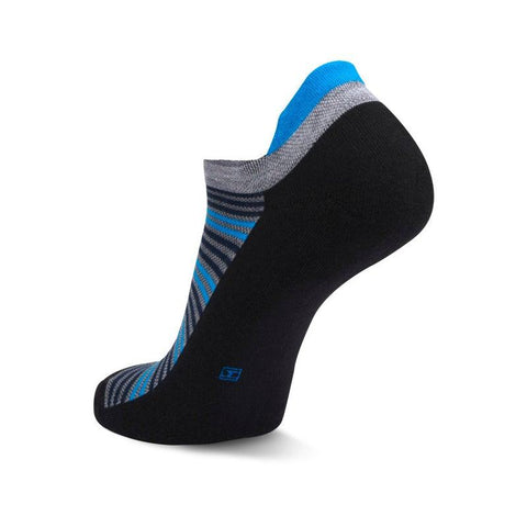 Hidden Comfort No-Show Running Socks, Black/Grey Heather