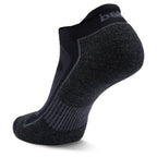 Blister Resist No Show Running Socks, Black/Grey