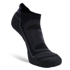 Blister Resist No Show Running Socks, Black/Grey