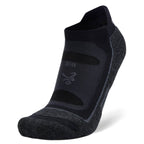 Blister Resist No Show Running Socks, Black/Grey