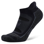Blister Resist No Show Running Socks, Black/Grey
