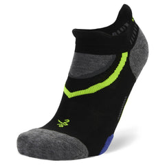 UltraGlide Running Socks, Black/Charcoal