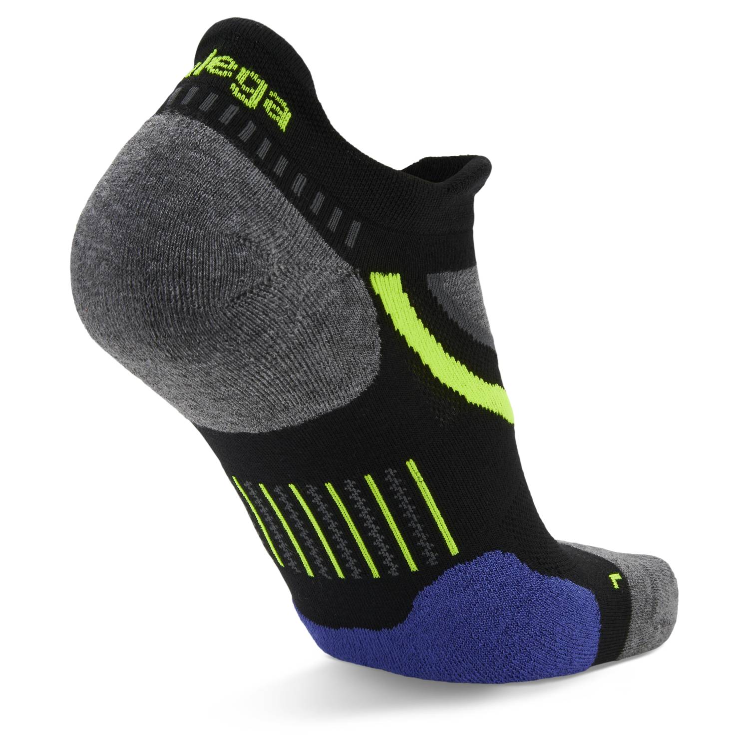 UltraGlide Running Socks, Black/Charcoal