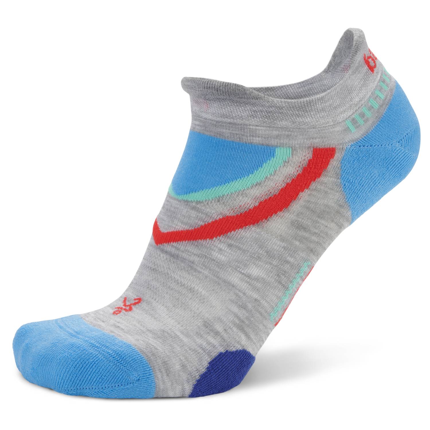 UltraGlide Running Socks, Mid Grey/Ethereal Blue Main image