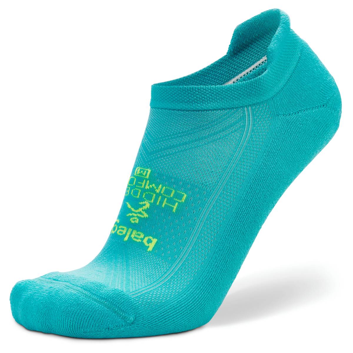 Hidden Comfort No-Show Running Socks, Neon Aqua Main image