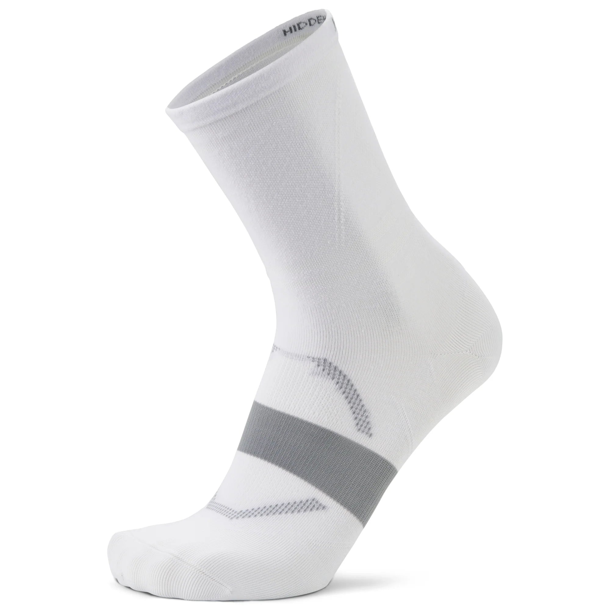 Hidden Dry Mini Crew Running Socks, White Main image