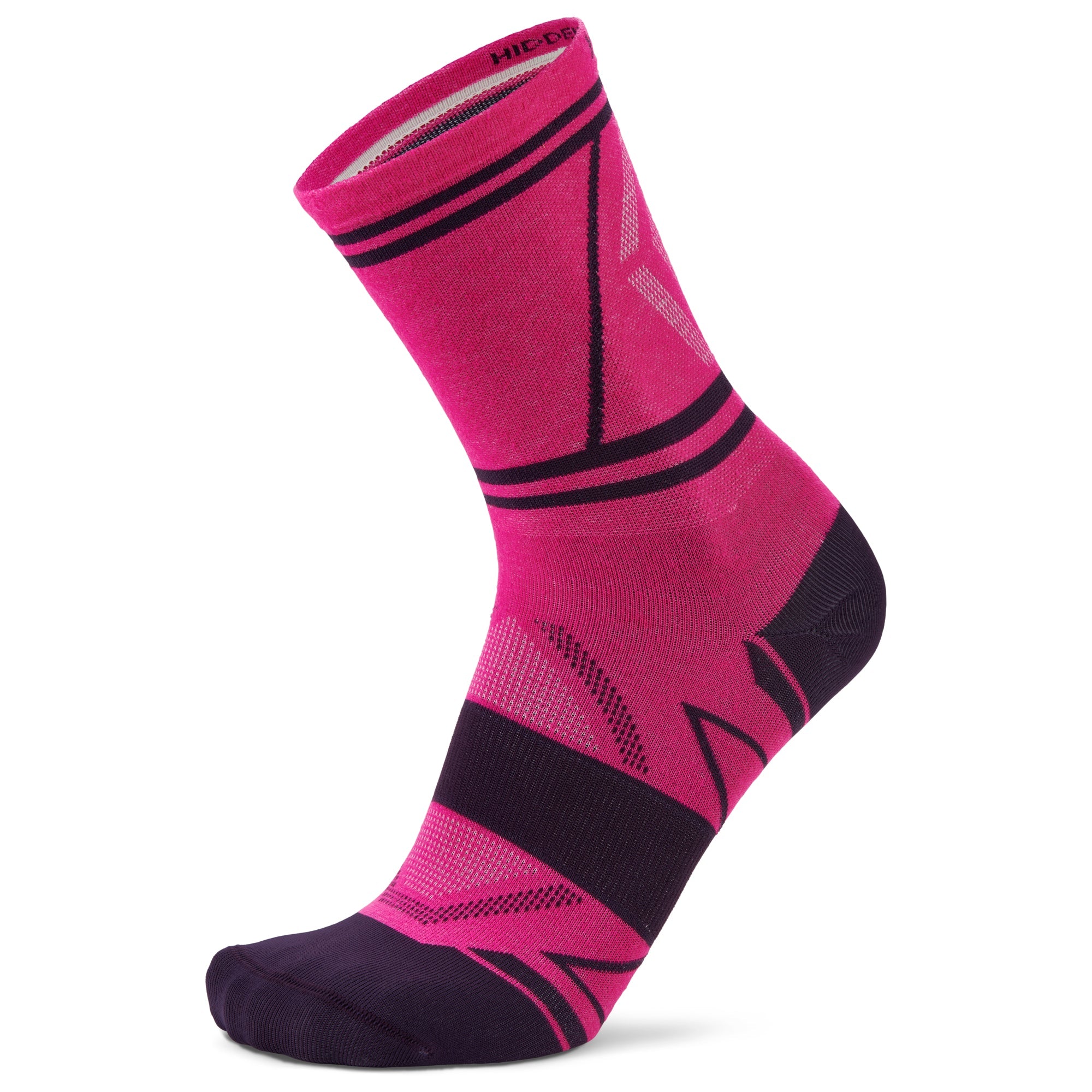 Hidden Dry Mini Crew Running Socks, Electric Pink Main image