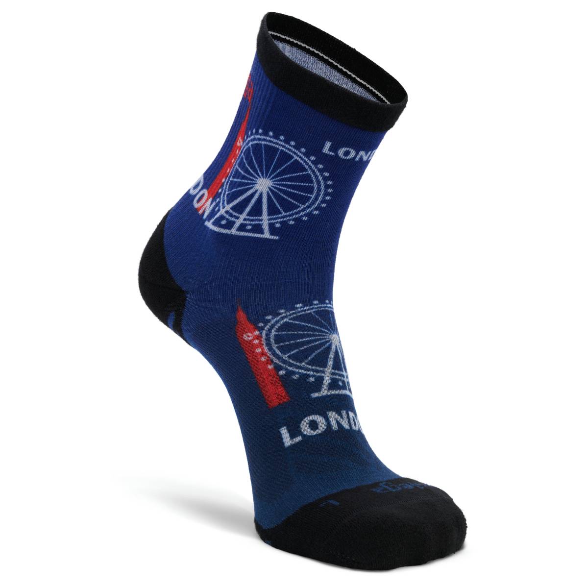 London Marathon (2025) Ultralight Mini Crew Running Socks, Blue