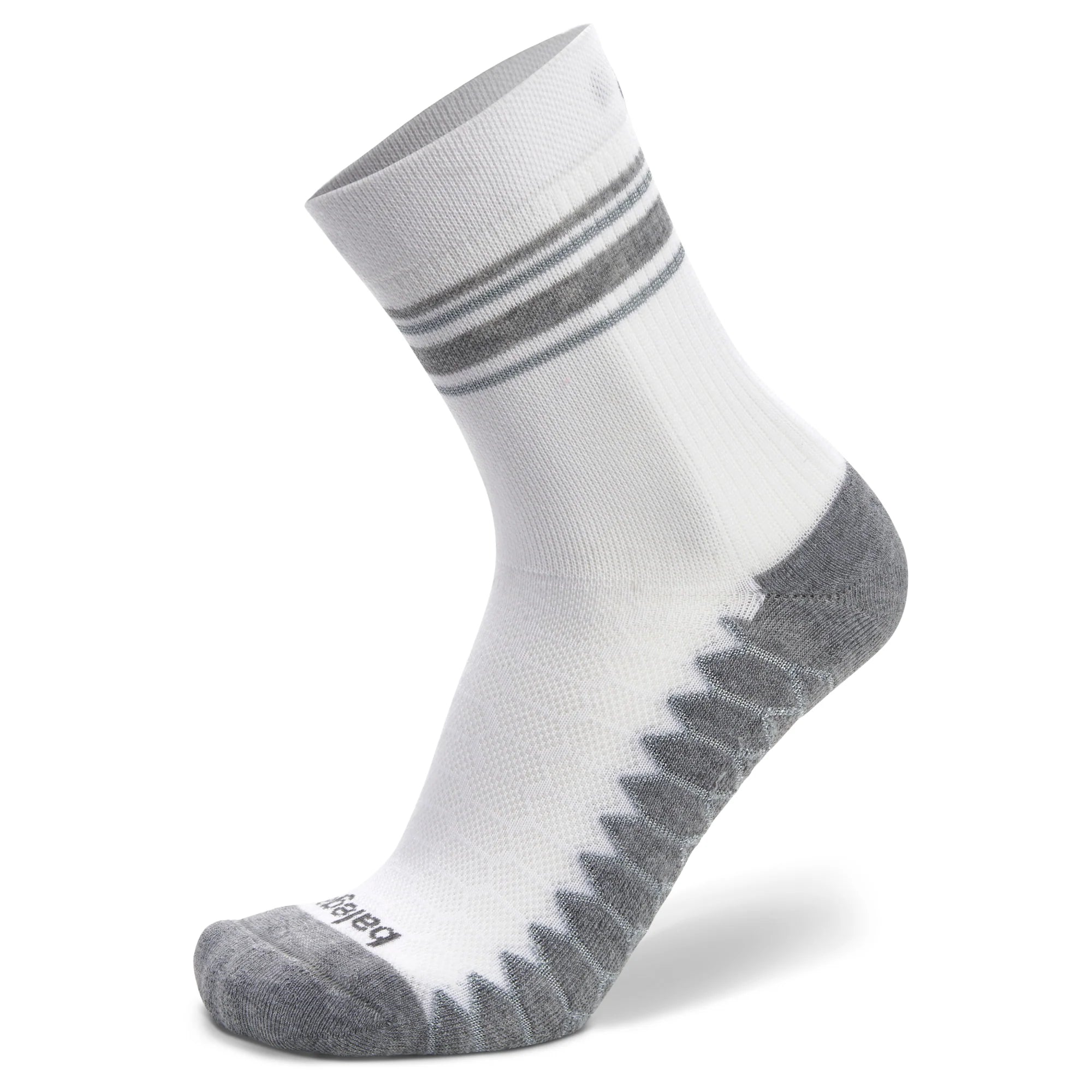 Silver Mini Crew Running Socks, White Main image