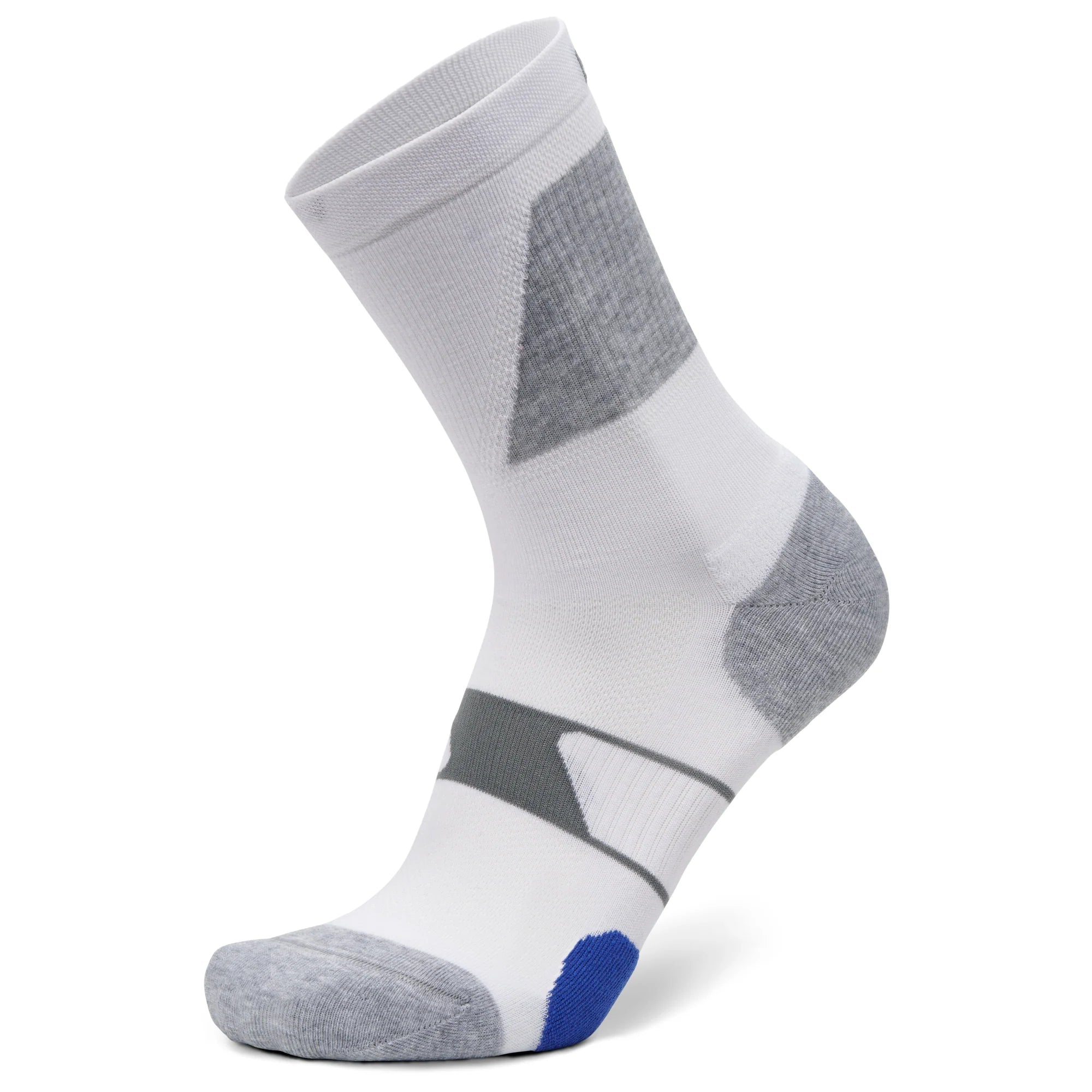 UltraGlide Mini Crew Running Socks, White Main image