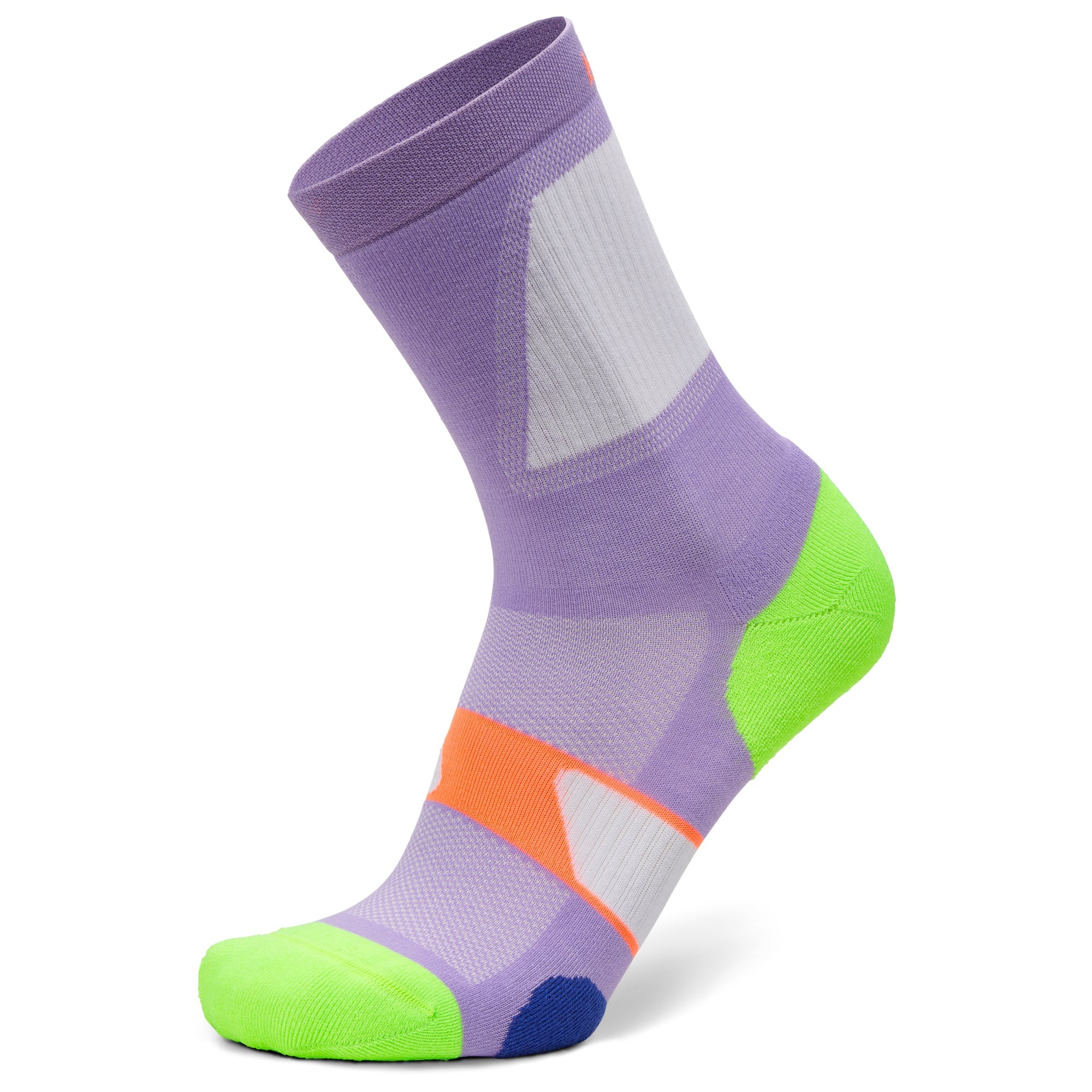 UltraGlide Mini Crew Running Socks, Lavender Main image