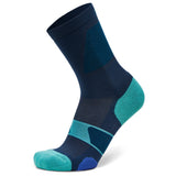 UltraGlide Mini Crew Running Socks, Legion Blue