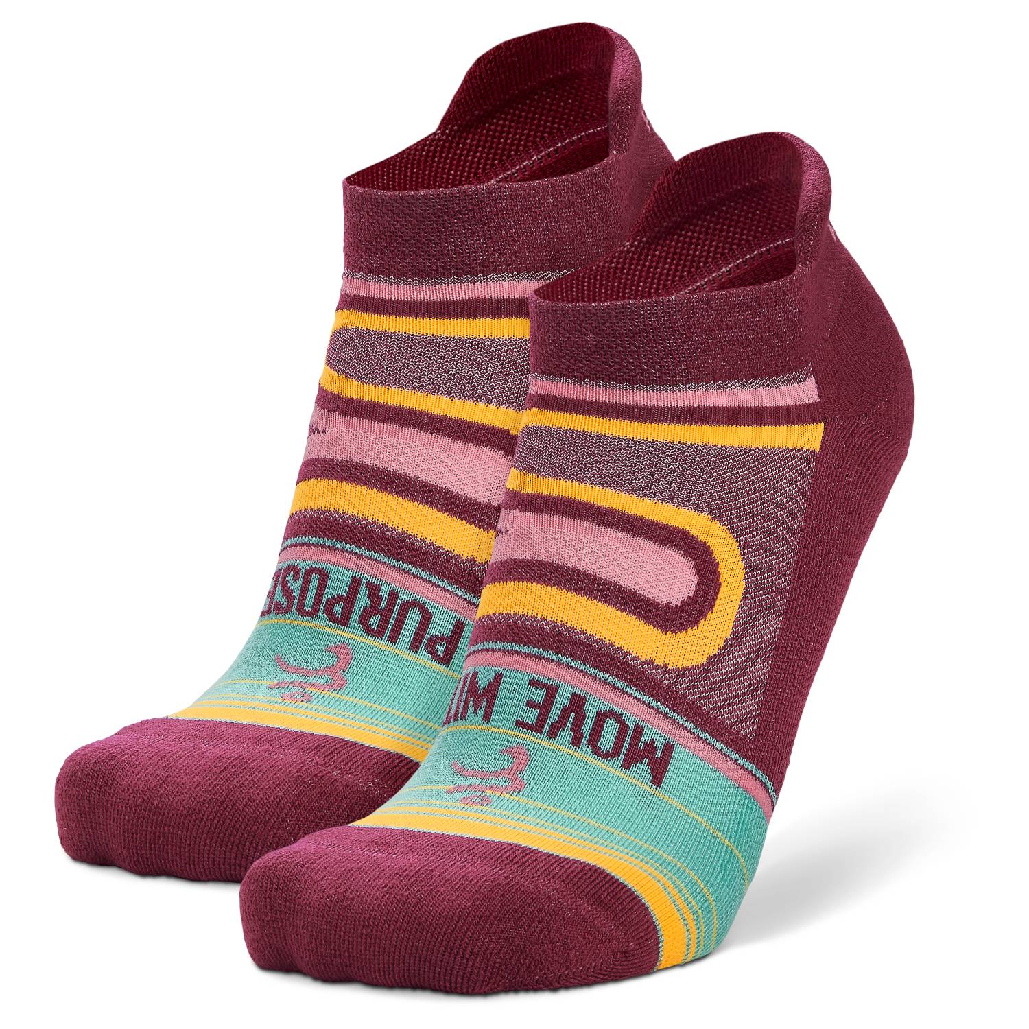 Grit & Grace "Move With Purpose" No-Show Running Socks Main image