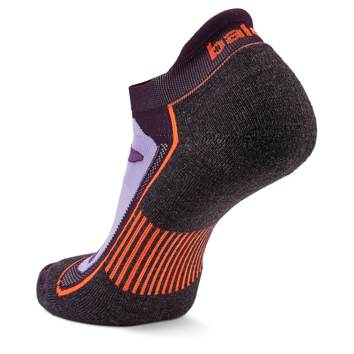 Blister Resist No Show Running Socks, Midnight/Plum