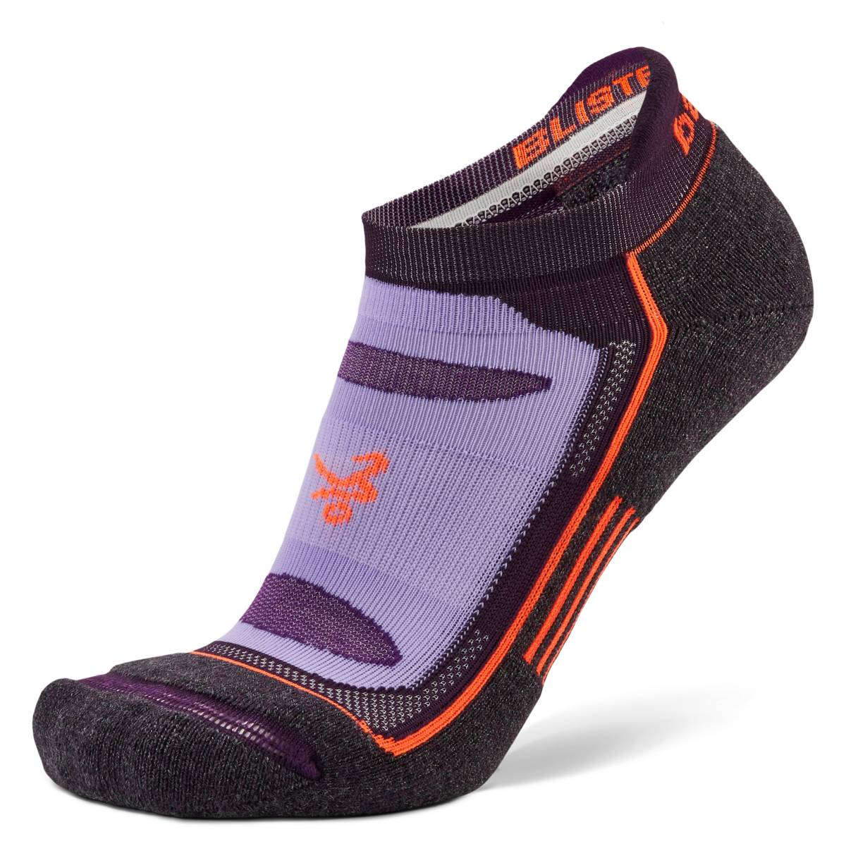 Blister Resist No Show Running Socks, Midnight/Plum Main image