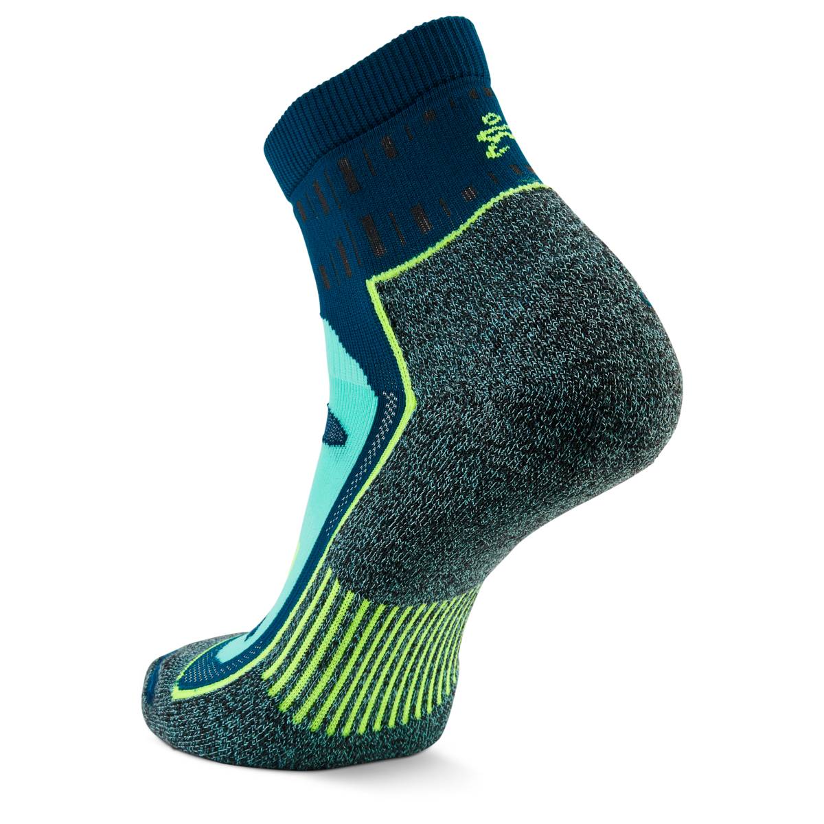Blister Resist Quarter Running Socks, Deep Teal