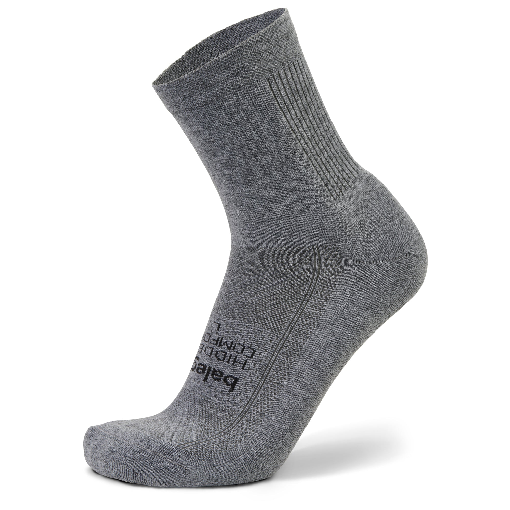 Hidden Comfort Mini Crew Running Socks, Charcoal Main image