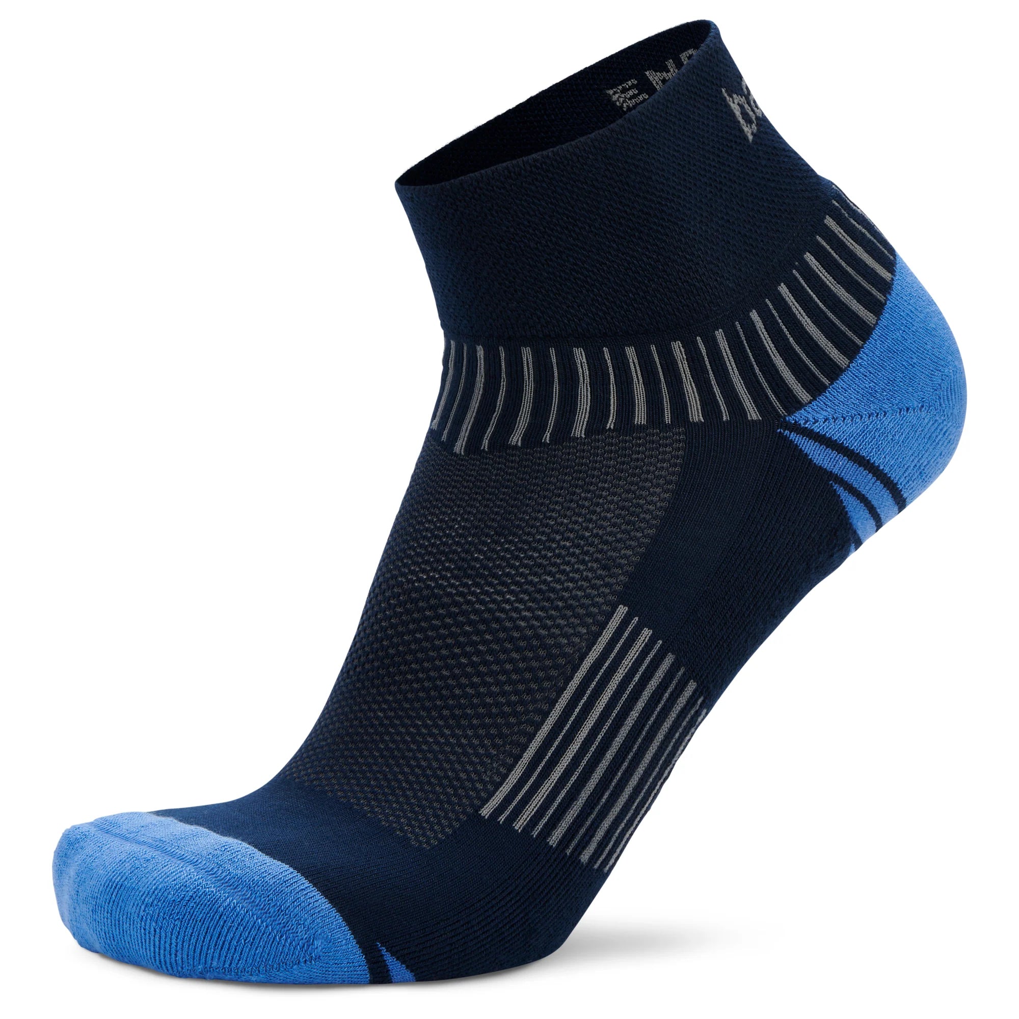Enduro Re-Engineered Quarter Running Socks, Ink