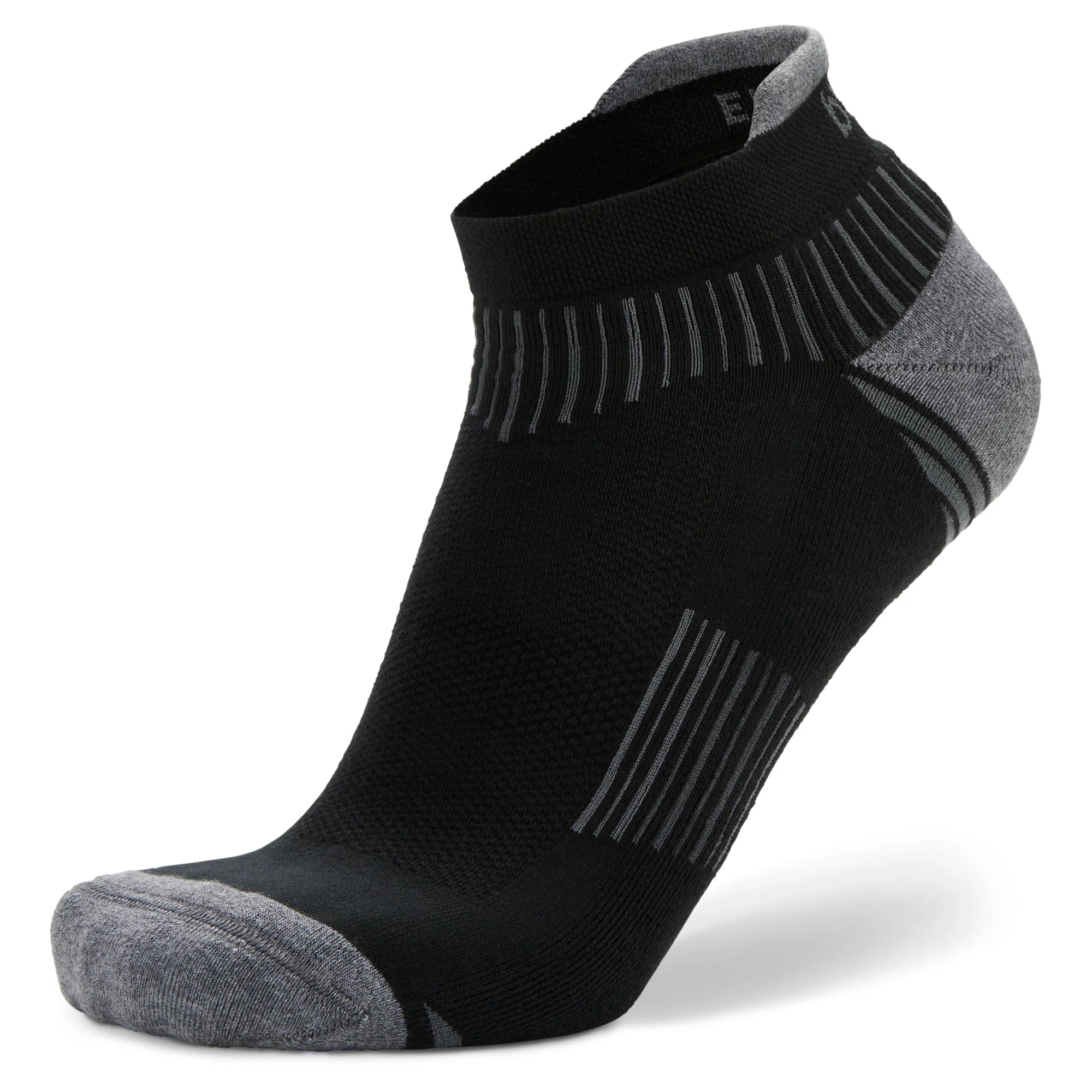 Enduro Re-Engineered No-Show Running Socks, Black Main image