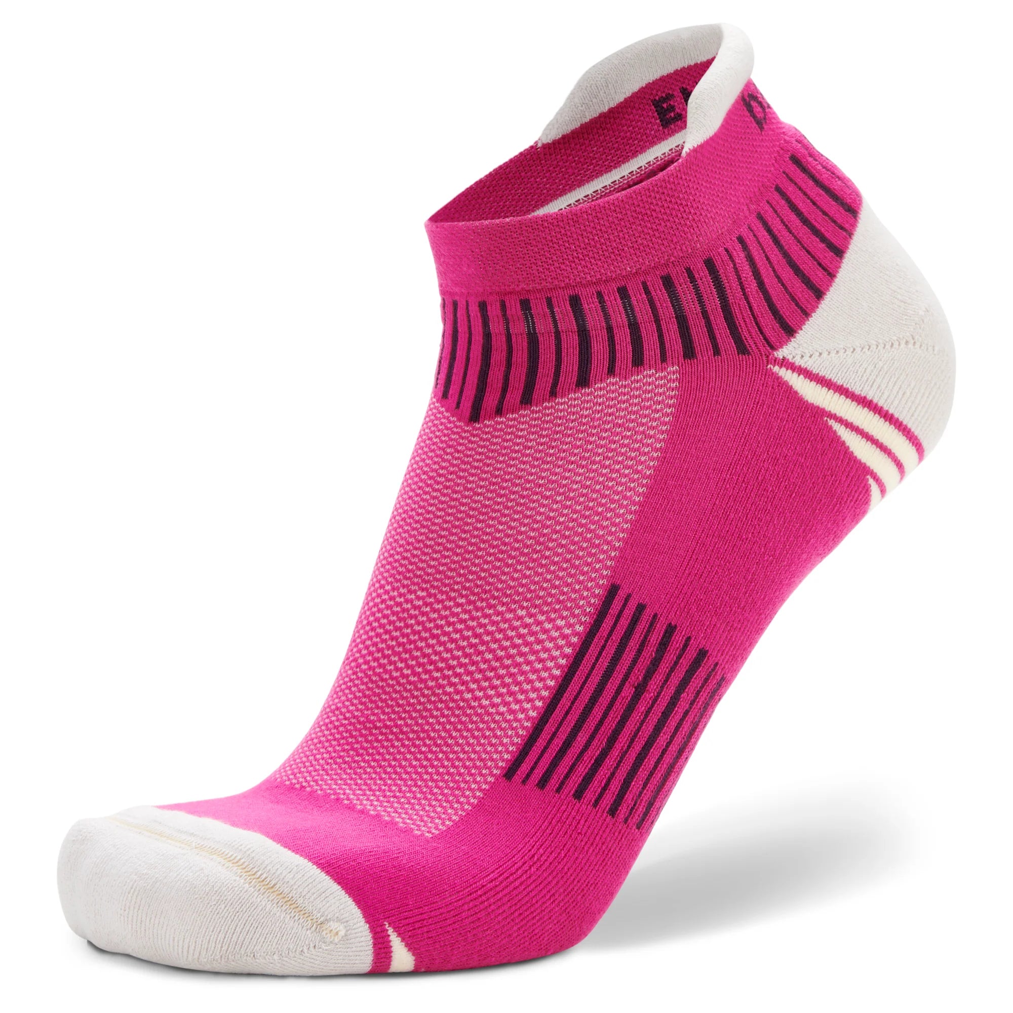 Enduro Re-Engineered No-Show Running Socks, Electric Pink Main image