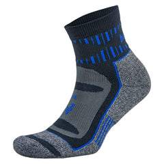 Blister Resist Quarter Running Socks, Ink/Cobalt