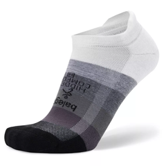 Hidden Comfort No-Show Running Socks, Gradient White/Asphalt