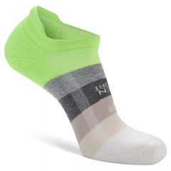 Hidden Comfort No-Show Running Socks, Gradient Lime/All Terrain