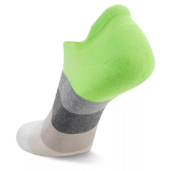 Hidden Comfort No-Show Running Socks, Gradient Lime/All Terrain