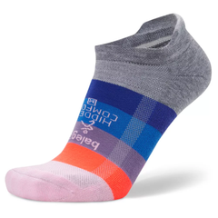 Hidden Comfort No-Show Running Socks, Gradient Mid Gray/Swift Violet