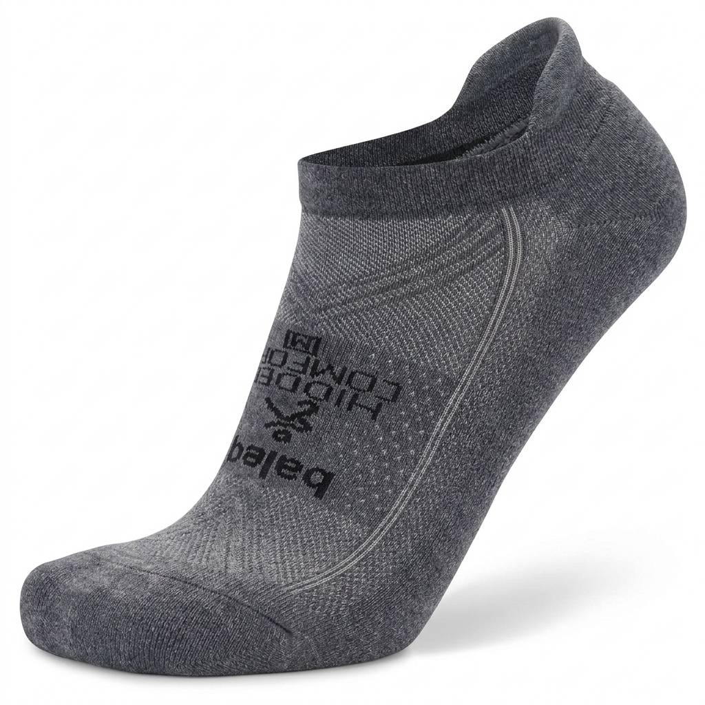 Hidden Comfort No-Show Running Socks, Charcoal Main image
