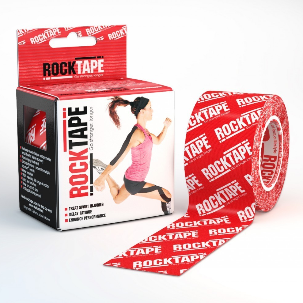 RockTape Red Logo 5cm width – 5m length Kinesiology Tape Main image