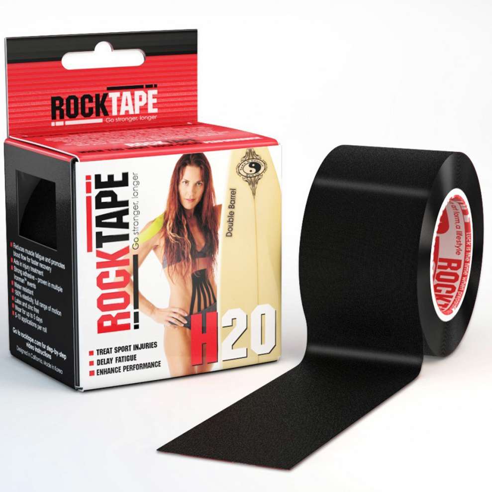 RockTape H2O Black 5cm width – 5m length Kinesiology Tape Main image